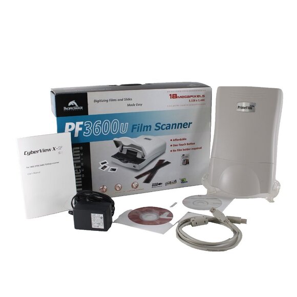 Prime Film Scanner PF3600u 18 Megapixels Slides Filmstrips Film Scanner - Picture 1 of 12